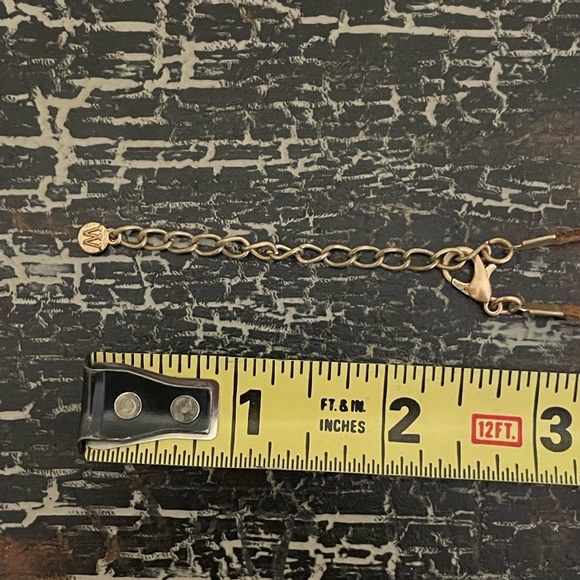 Boho Blue Turquoise Color Slab Chunky Stone Beaded Vegan Leather Long Necklace - Picture 10 of 10